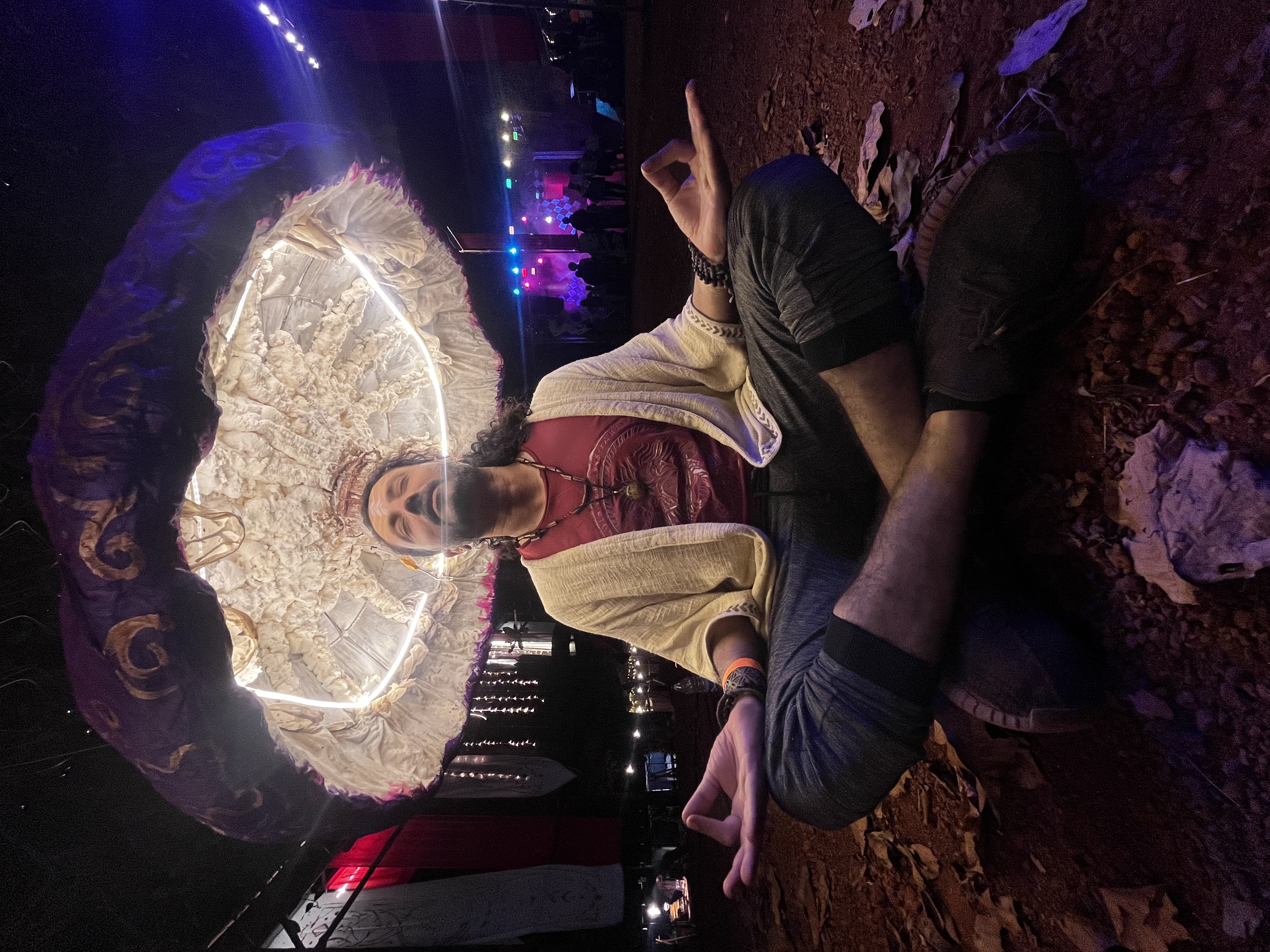 Yogi Rohan in a nighttime meditation scene